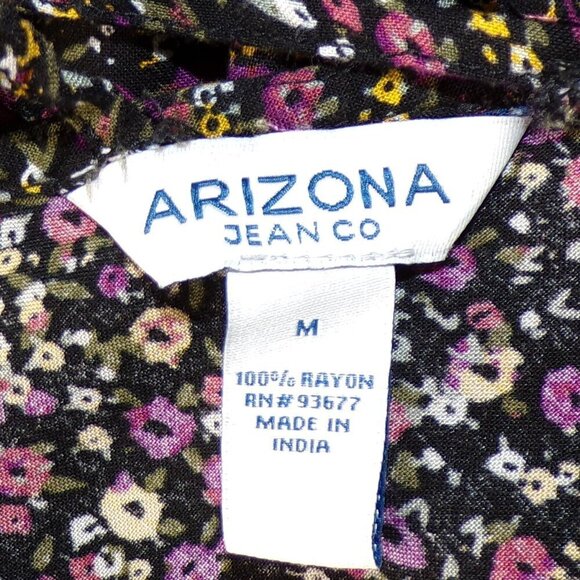 Arizona Jean Company Long Flared Sleeve Prairie Boho Cowgirl Dress Size M #731 - Picture 4 of 4